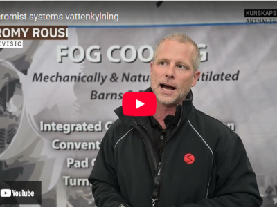 World Ag Expo: Micromist kyler stallet med vatten