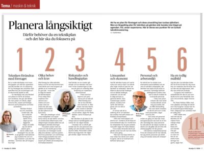 Långsiktig plan för teknikinvestering